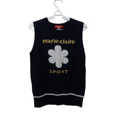 marie claire sport(マリ・クレール・スポーツ) ニットベスト ネイビー レディース L B