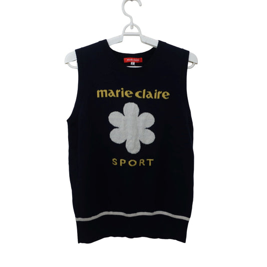 marie claire sport(マリ・クレール・スポーツ) ニットベスト ネイビー レディース L B