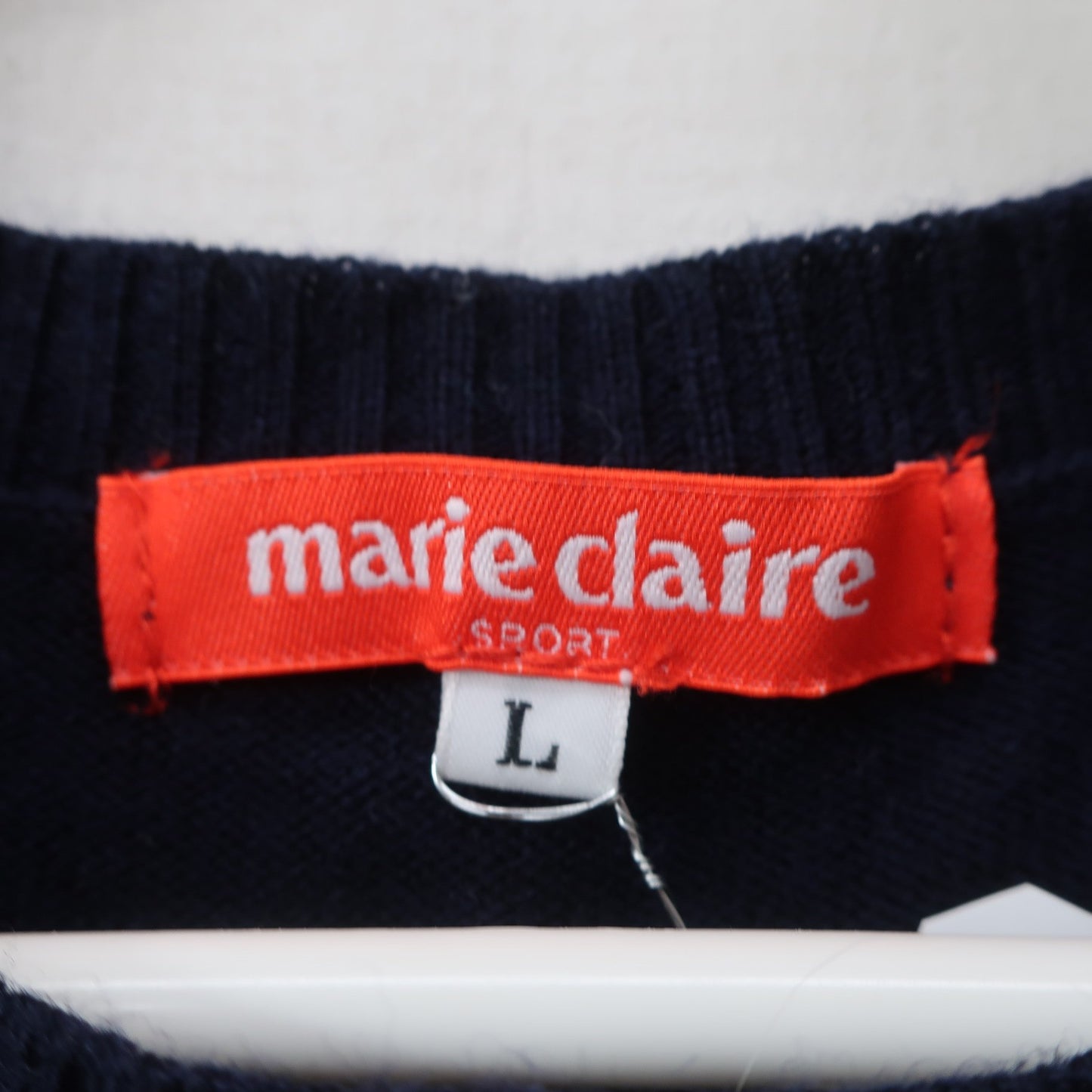 marie claire sport(マリ・クレール・スポーツ) ニットベスト ネイビー レディース L B