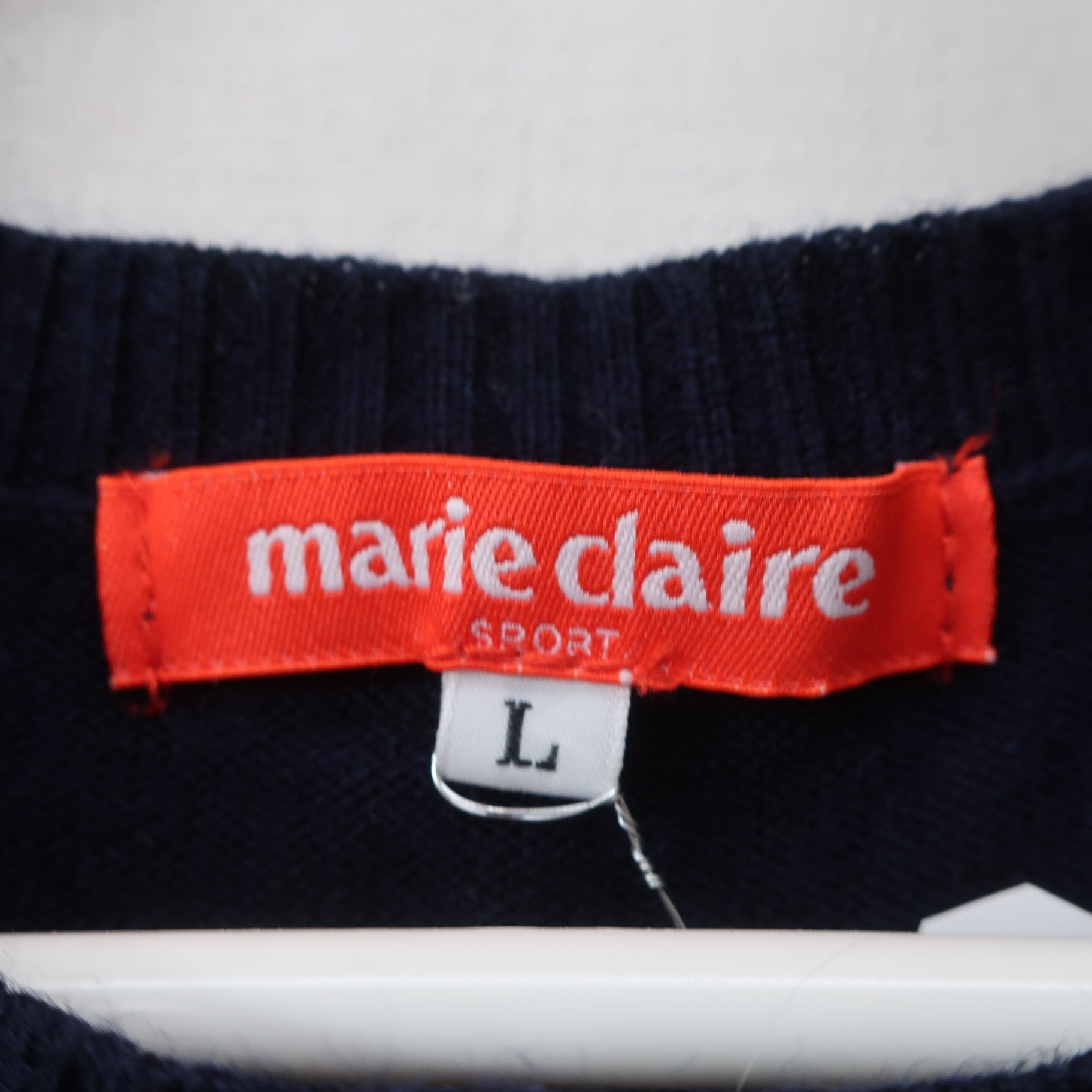 marie claire sport(マリ・クレール・スポーツ) ニットベスト ネイビー レディース L B