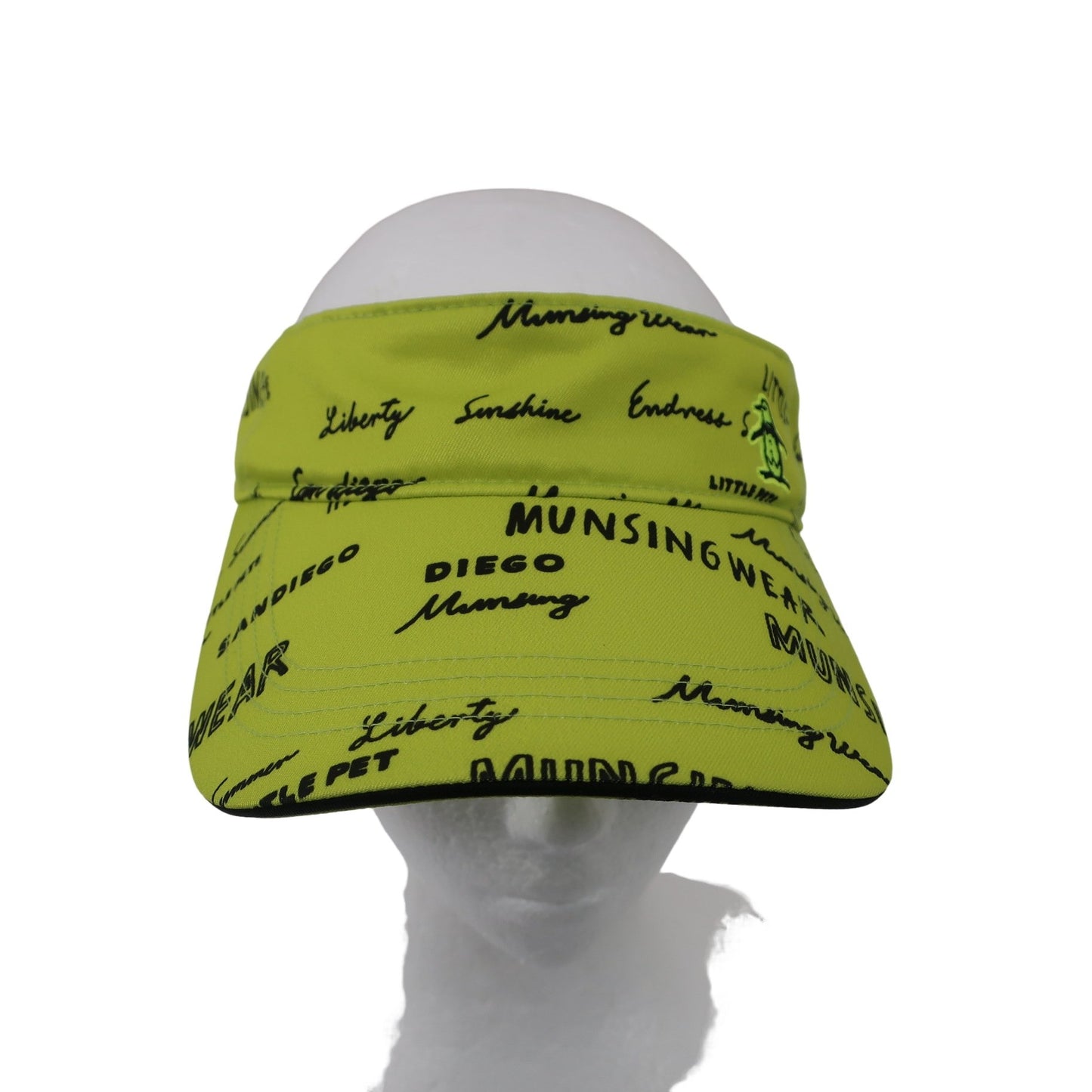 Munsingwear(マンシングウェア) サンバイザー 黄色総柄 レディース フリーサイズ B