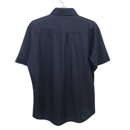 adidas(アディダス) ポロシャツ 黒白ドット柄 メンズ L A