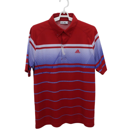 adidas(アディダス) ポロシャツ 赤白青系 メンズ L/G A