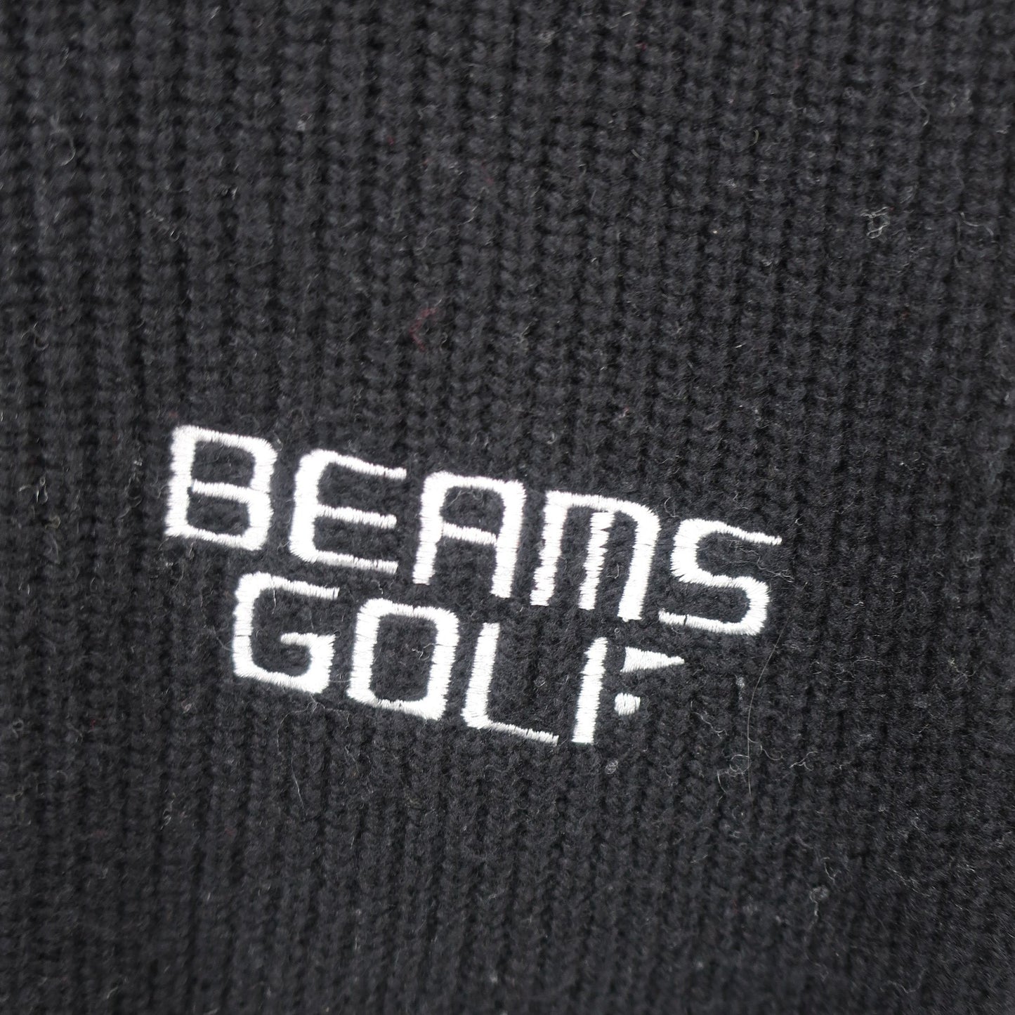BEAMS GOLF(ビームスゴルフ) ニットジャケット 黒白 メンズ S B