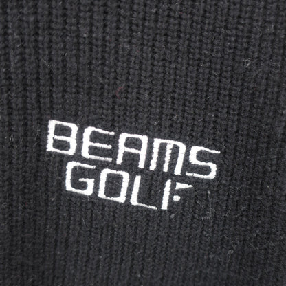 BEAMS GOLF(ビームスゴルフ) ニットジャケット 黒白 メンズ S B