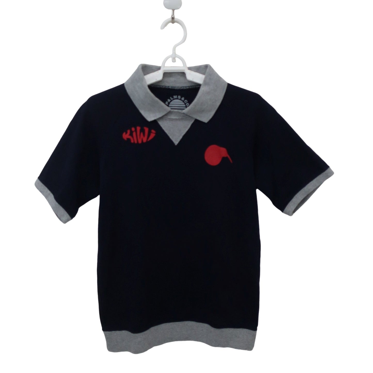 PALMS&CO.(パームスアンドコー) 半袖ポロシャツ ネイビーグレー メンズ S A