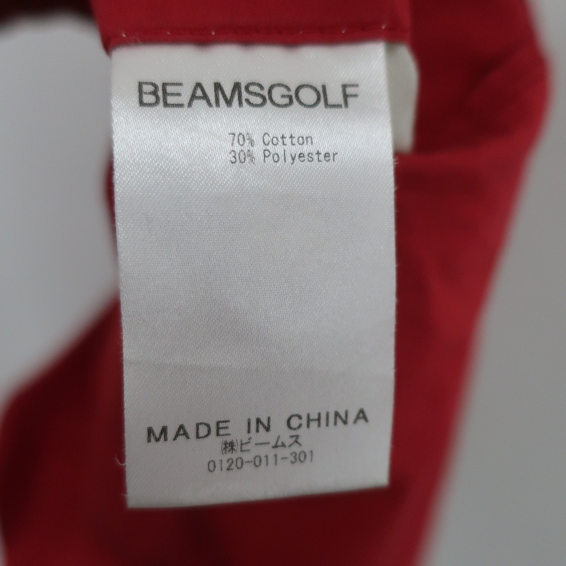 BEAMS GOLF1 ハーフパンツ 赤 メンズ S B