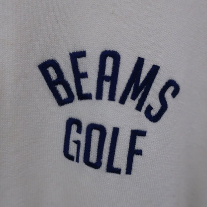 BEAMS GOLF(ビームスゴルフ) ハーフジップセーター 白 メンズ S B