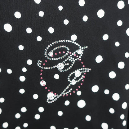 BERA Jr. GOLF(ベラジュニアゴルフ) ハーフジップシャツ 黒白ドット柄 レディース L A