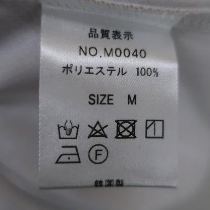 DELSOL(デルソル) ノースリーブモックネックシャツ ベージュ総柄 レディース M N