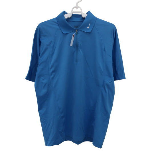 NIKE GOLF(ナイキゴルフ) ハーフジップポロシャツ 水色 メンズ S A