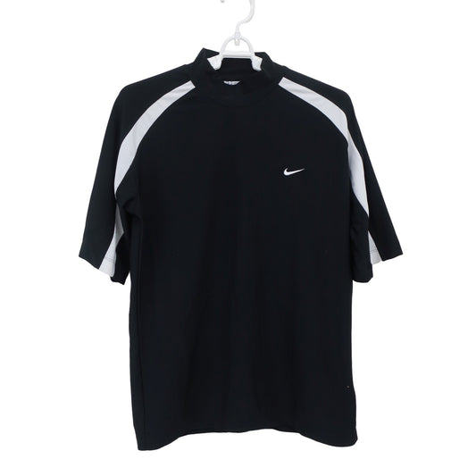 NIKE GOLF(ナイキゴルフ) 半袖モックネックシャツ 黒白 メンズ S A