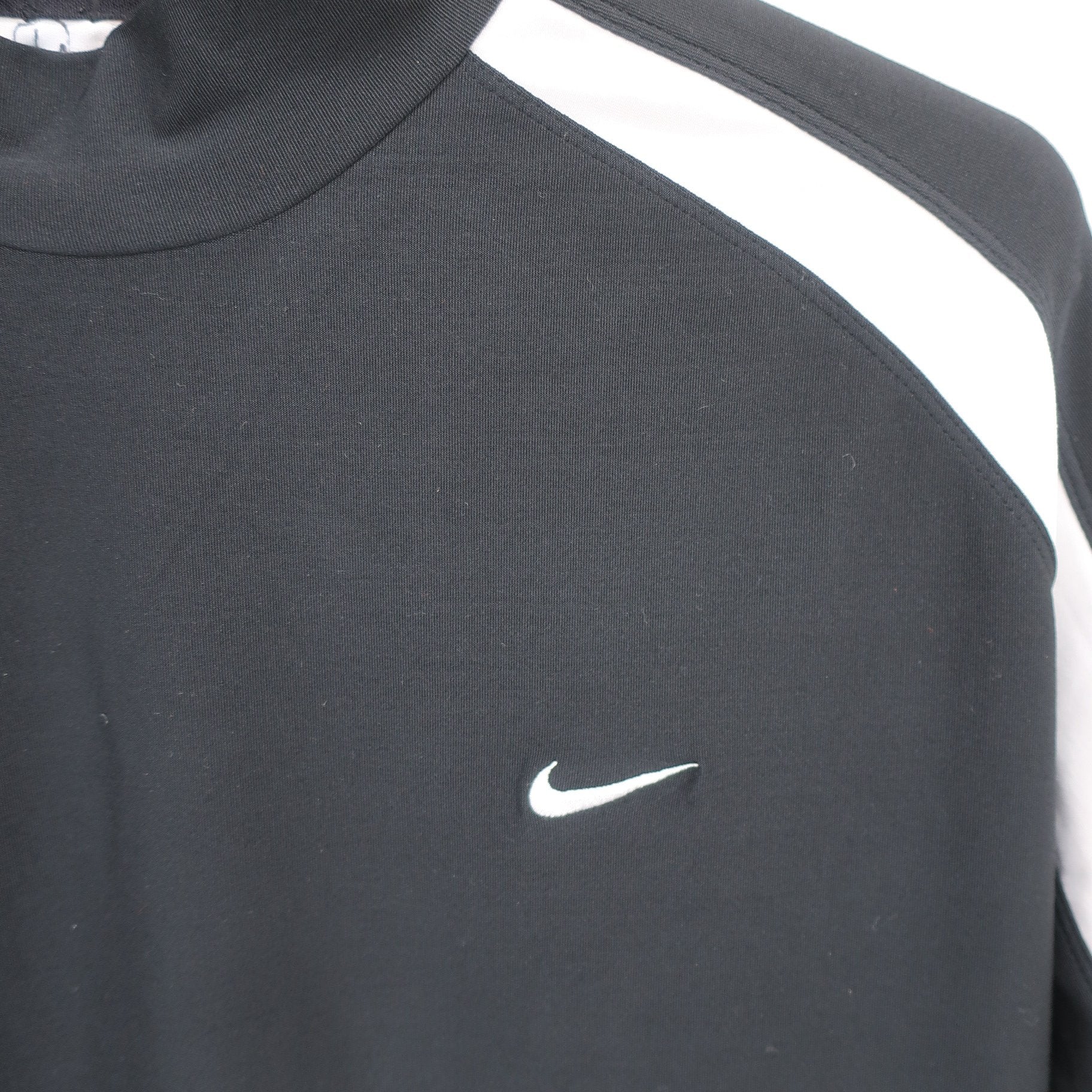 NIKE GOLF(ナイキゴルフ) 半袖モックネックシャツ 黒白 メンズ S A