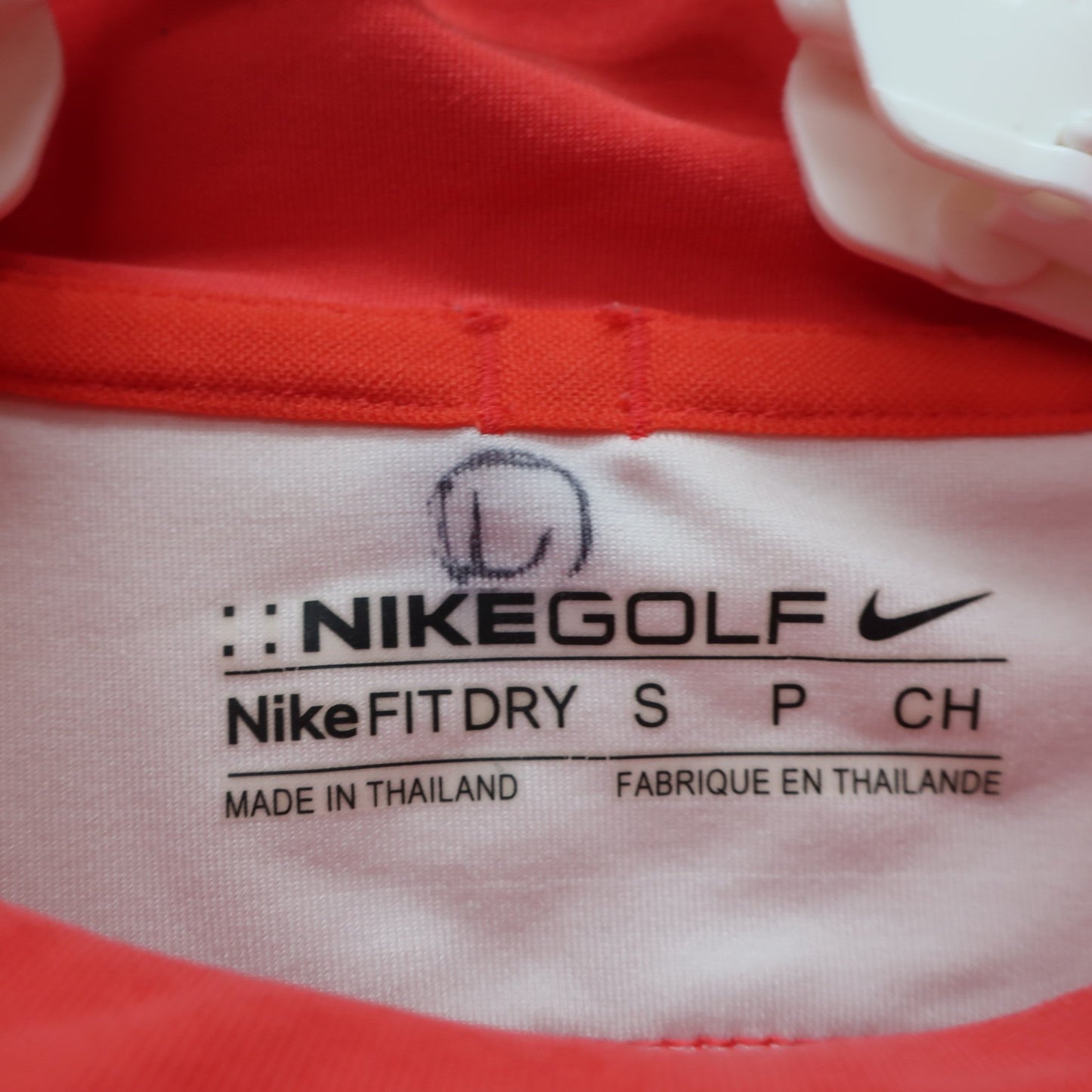 NIKE GOLF(ナイキゴルフ) 半袖モックネックシャツ 赤白 メンズ S B