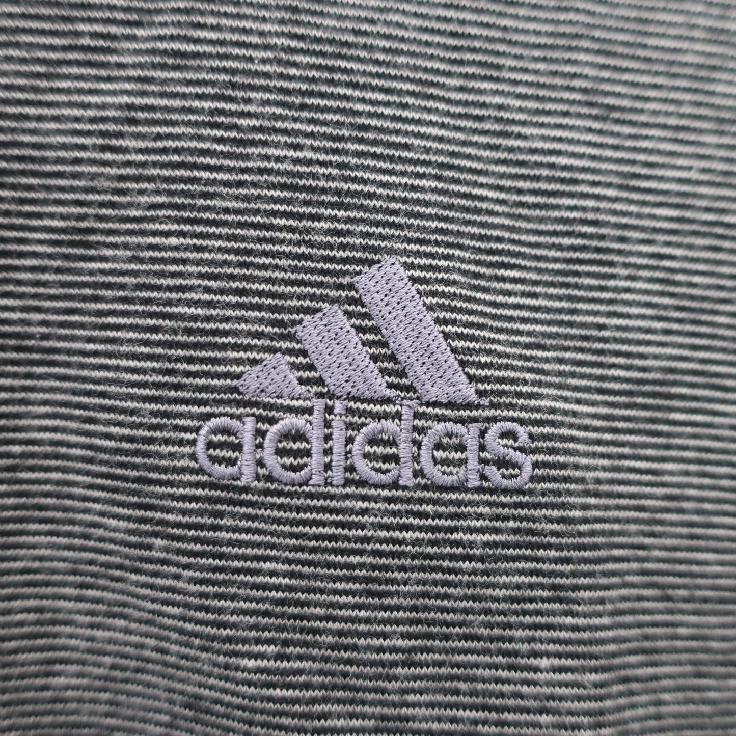 adidas(アディダス) ハイネックシャツ 黒系ボーダー メンズ S A