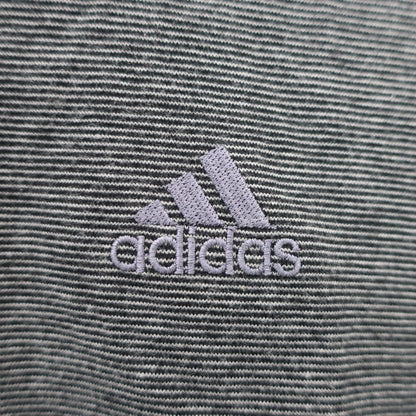adidas(アディダス) ハイネックシャツ 黒系ボーダー メンズ S A