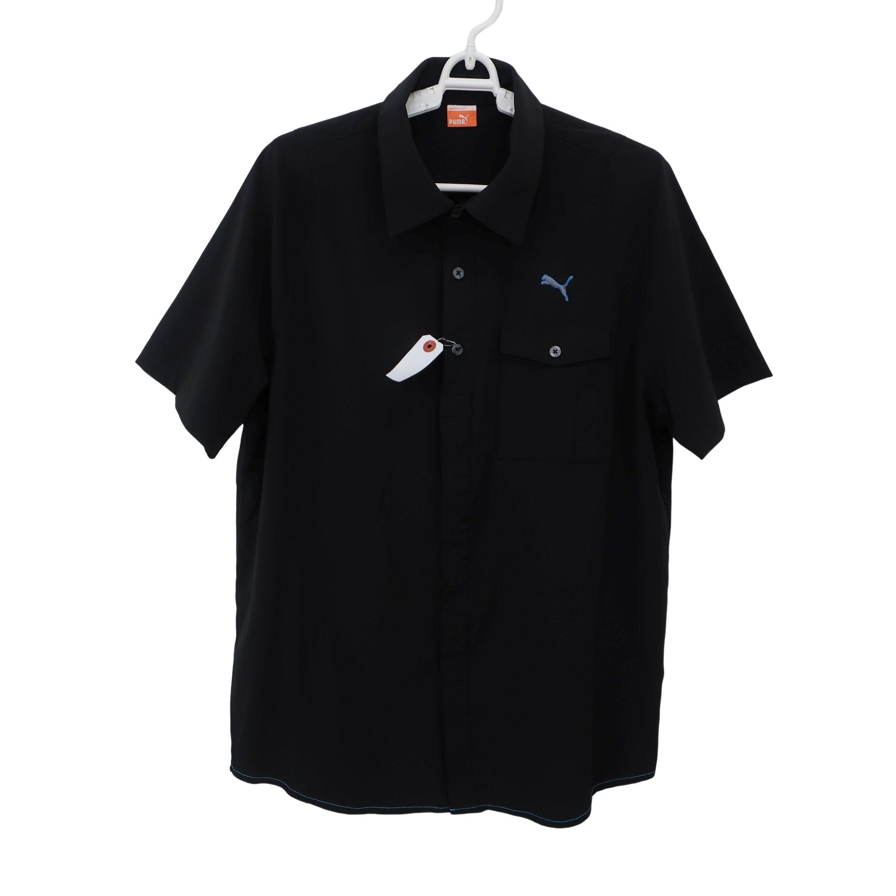 PUMA GOLF(プーマゴルフ) ポロシャツ 黒 メンズ L B