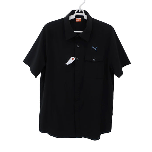 PUMA GOLF(プーマゴルフ) ポロシャツ 黒 メンズ L B
