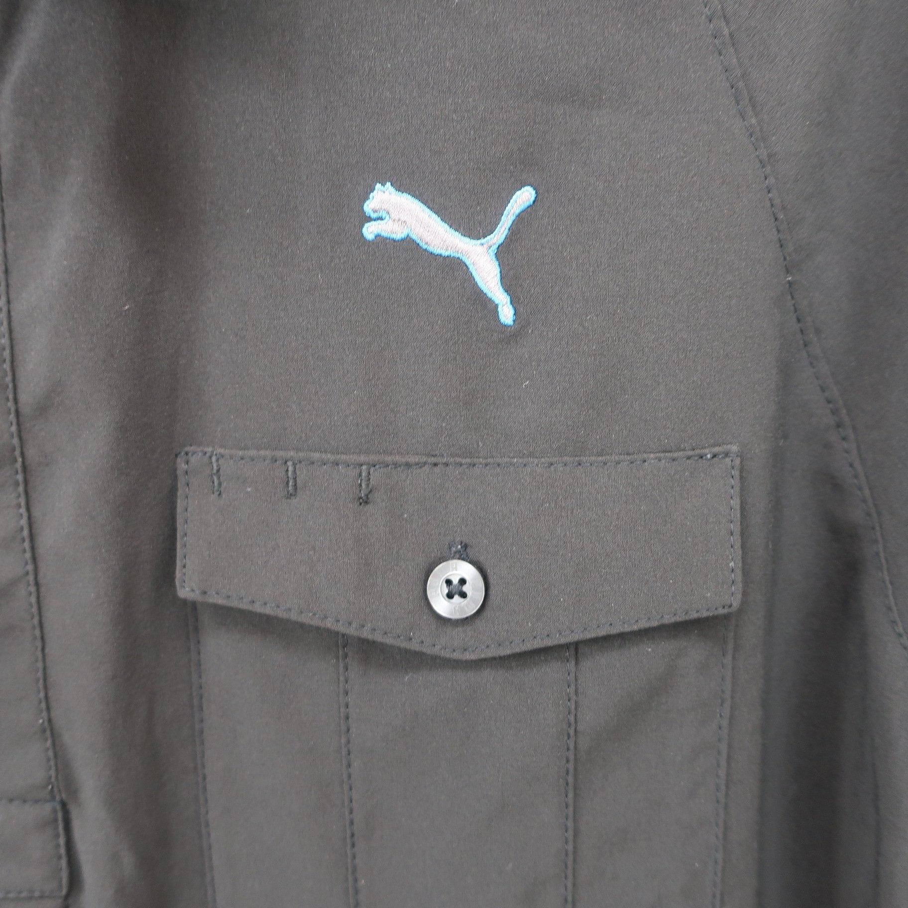 PUMA GOLF(プーマゴルフ) ポロシャツ 黒 メンズ L B