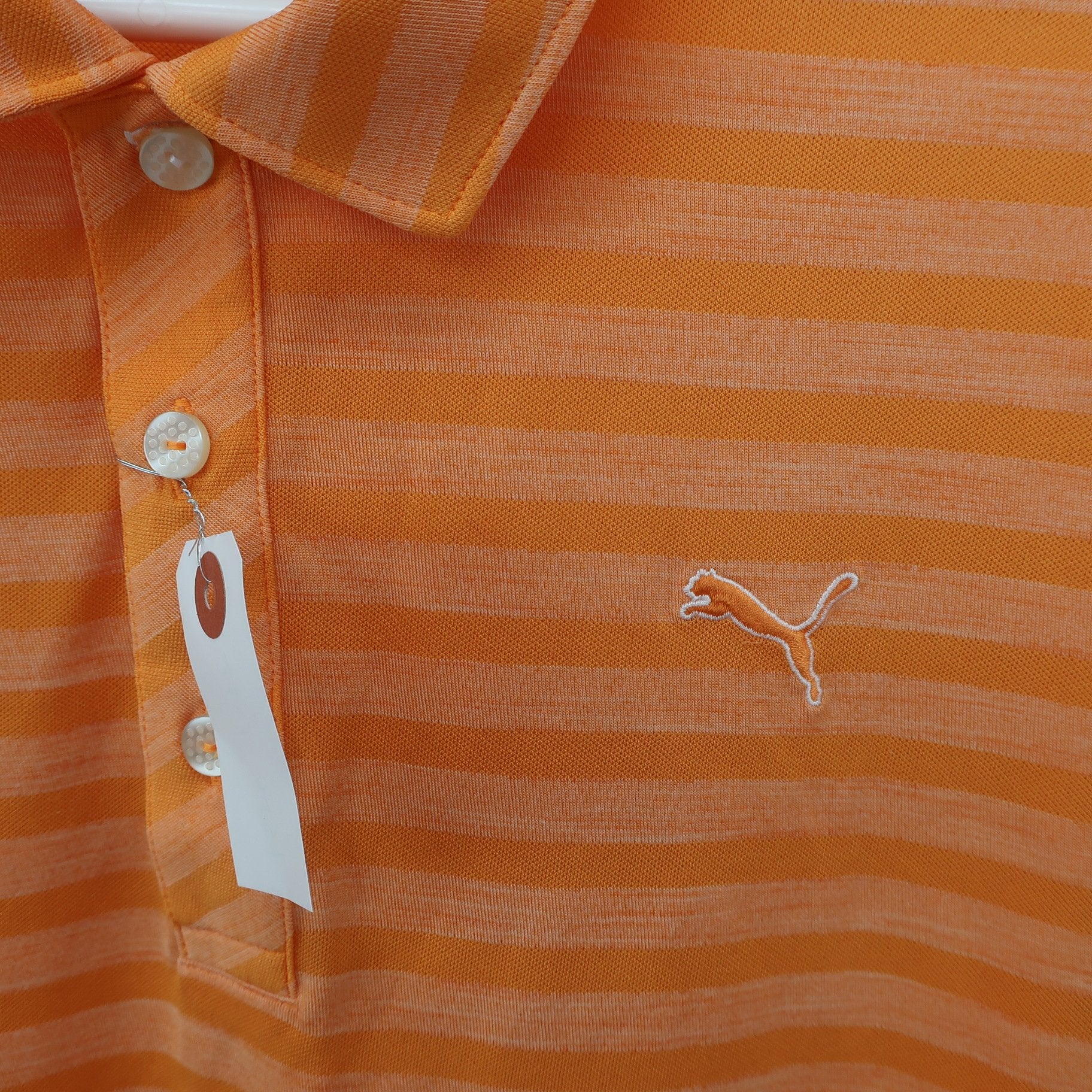 PUMA GOLF(プーマゴルフ) ポロシャツ オレンジ メンズ L B