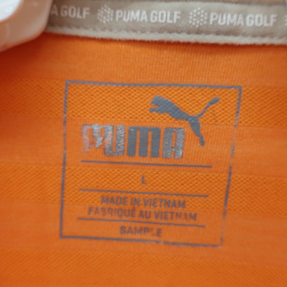 PUMA GOLF(プーマゴルフ) ポロシャツ オレンジ メンズ L B