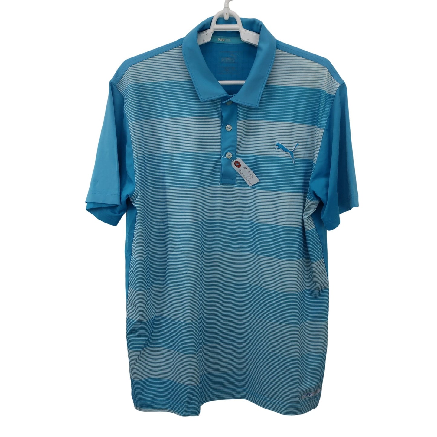 PUMA GOLF(プーマゴルフ) ポロシャツ 水色 メンズ L B