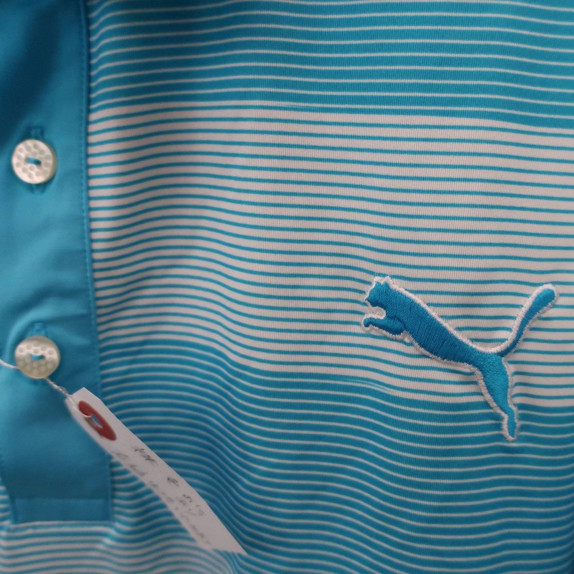 PUMA GOLF(プーマゴルフ) ポロシャツ 水色 メンズ L B