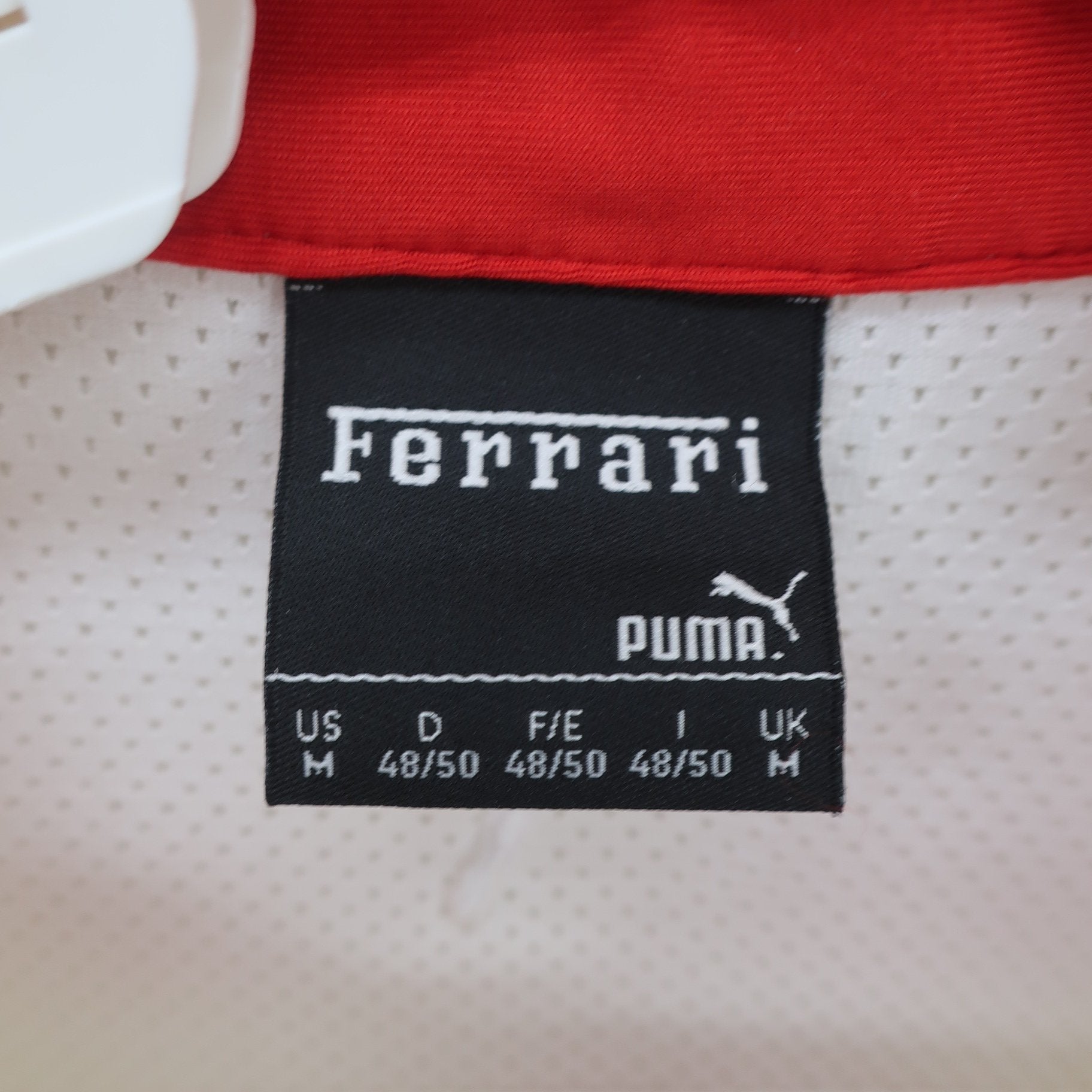 PUMA GOLF(プーマゴルフ) ポロシャツ 白赤 メンズ US M Ferrari A