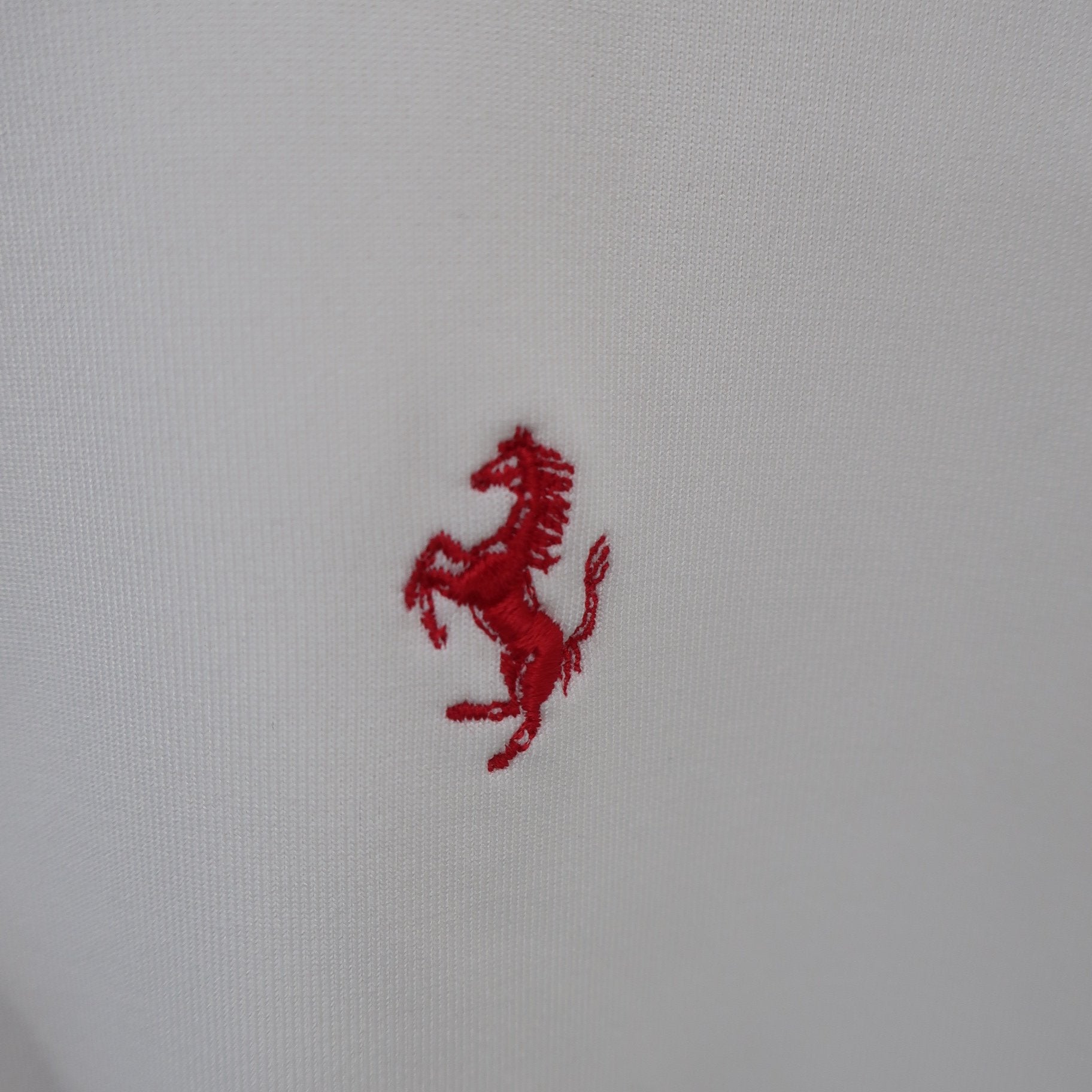 PUMA GOLF(プーマゴルフ) ポロシャツ 白赤 メンズ US M Ferrari A