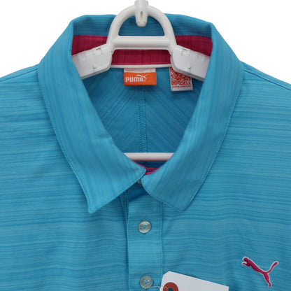 PUMA GOLF(プーマゴルフ) ポロシャツ 水色 メンズ L A