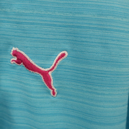 PUMA GOLF(プーマゴルフ) ポロシャツ 水色 メンズ L A