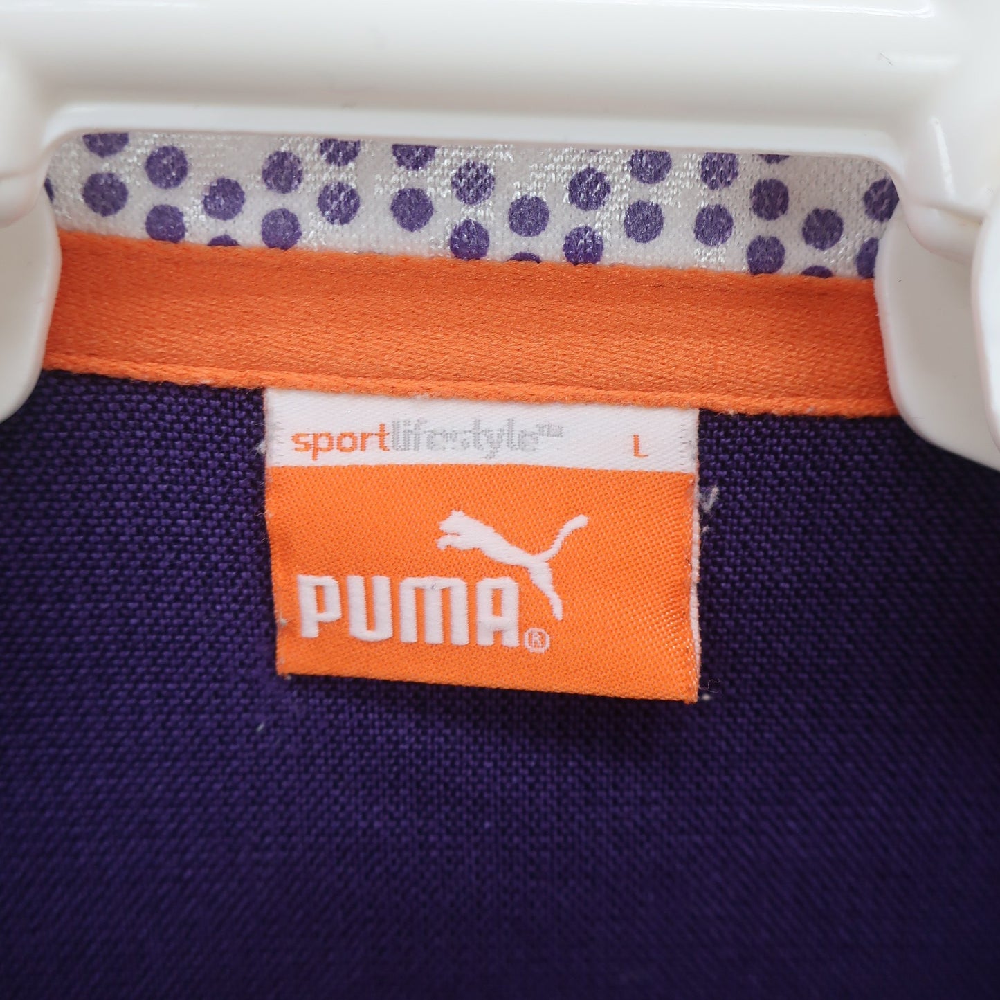 PUMA GOLF(プーマゴルフ) 長袖ポロシャツ 紫 メンズ L A