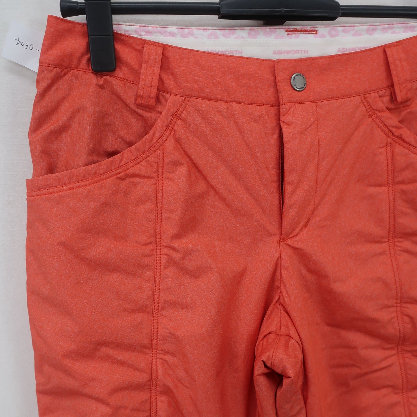 ASHWORTH1 ナイロンパンツ 赤 レディース L A