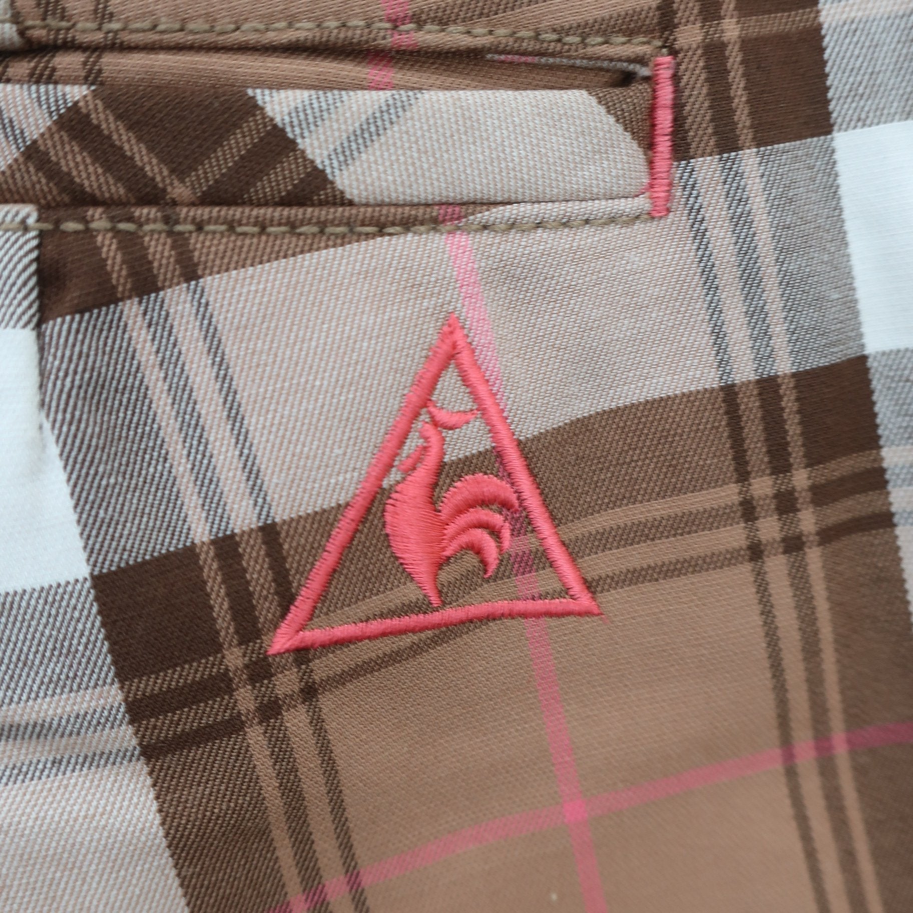 le coq sportif1 パンツ ベージュチェック レディース 9 A