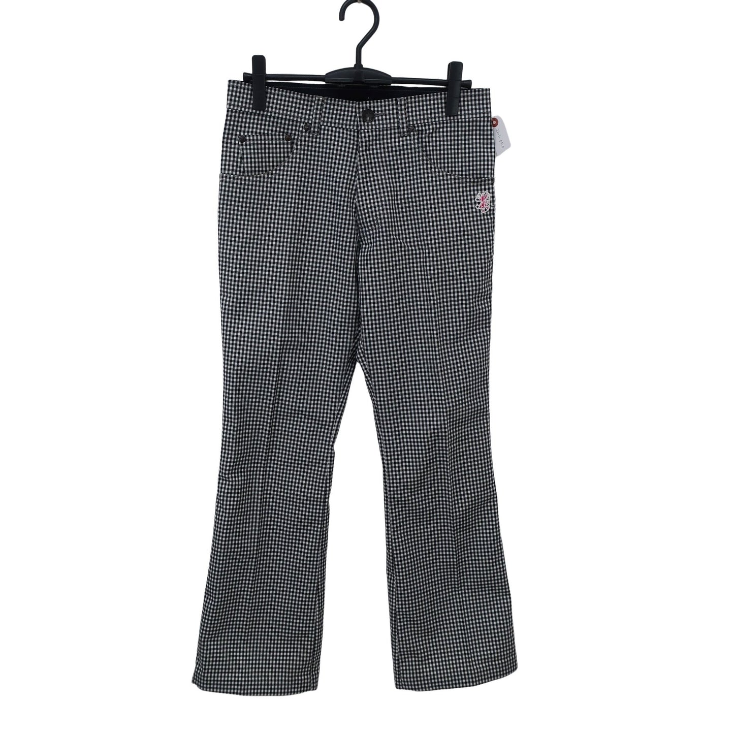 Admiral1 パンツ 白黒チェック レディース LL A