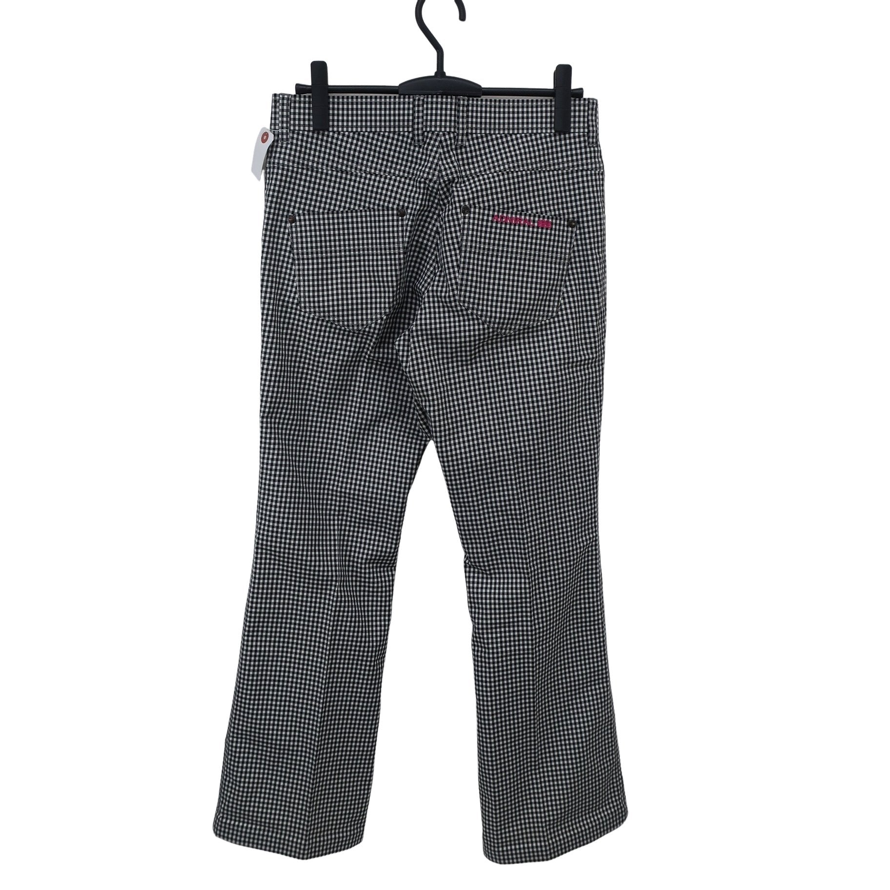 Admiral1 パンツ 白黒チェック レディース LL A