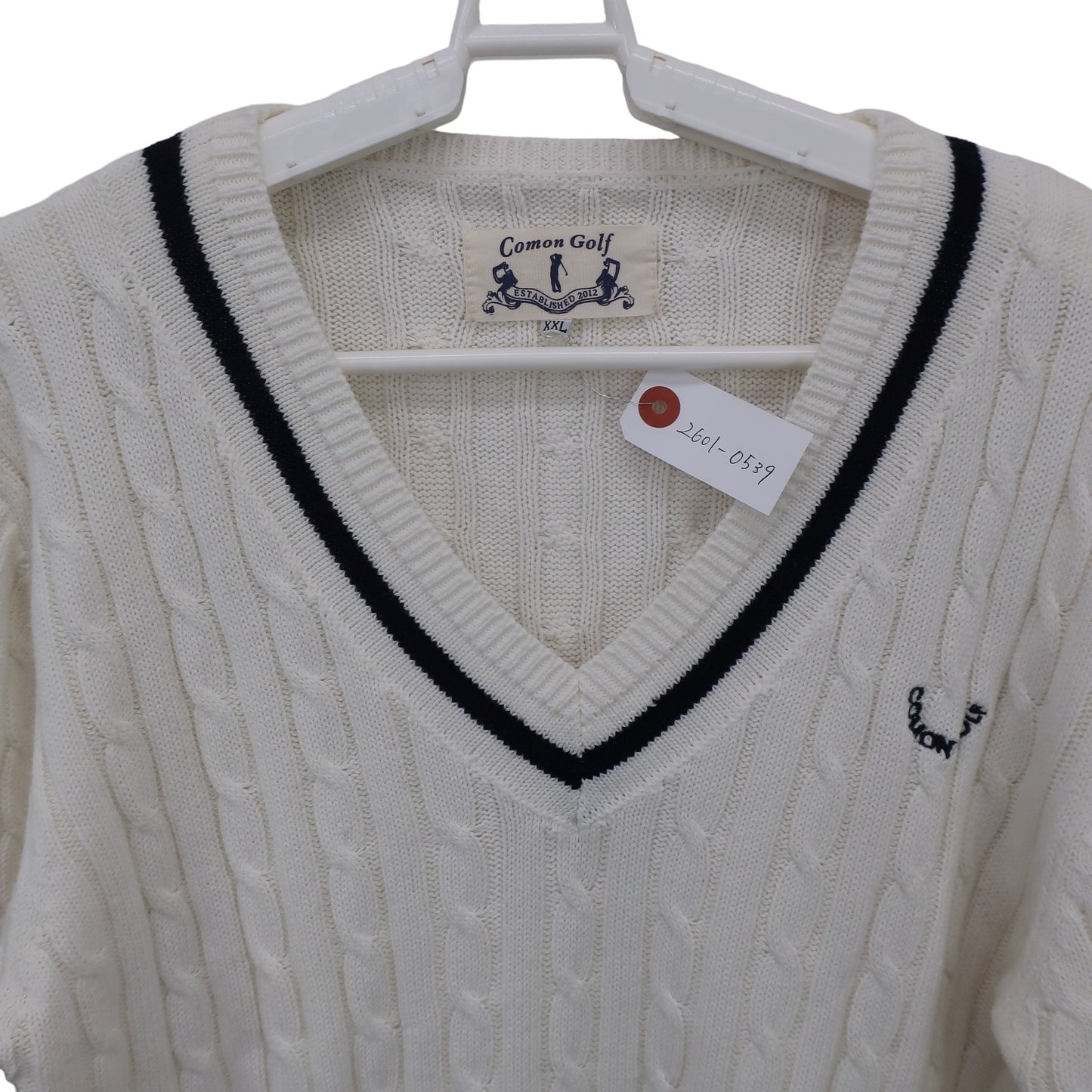 COMON GOLF(コモンゴルフ) セーター 白 メンズ XXL A