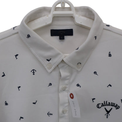 Callaway(キャロウェイ) ポロシャツ 白ネイビー メンズ XL 241-157667 A