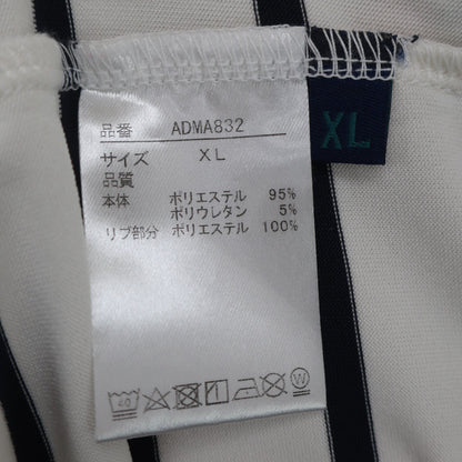 Admiral(アドミラル) 半袖ハイネックシャツ 白ネイビーボーダー メンズ XL ADMA832 A
