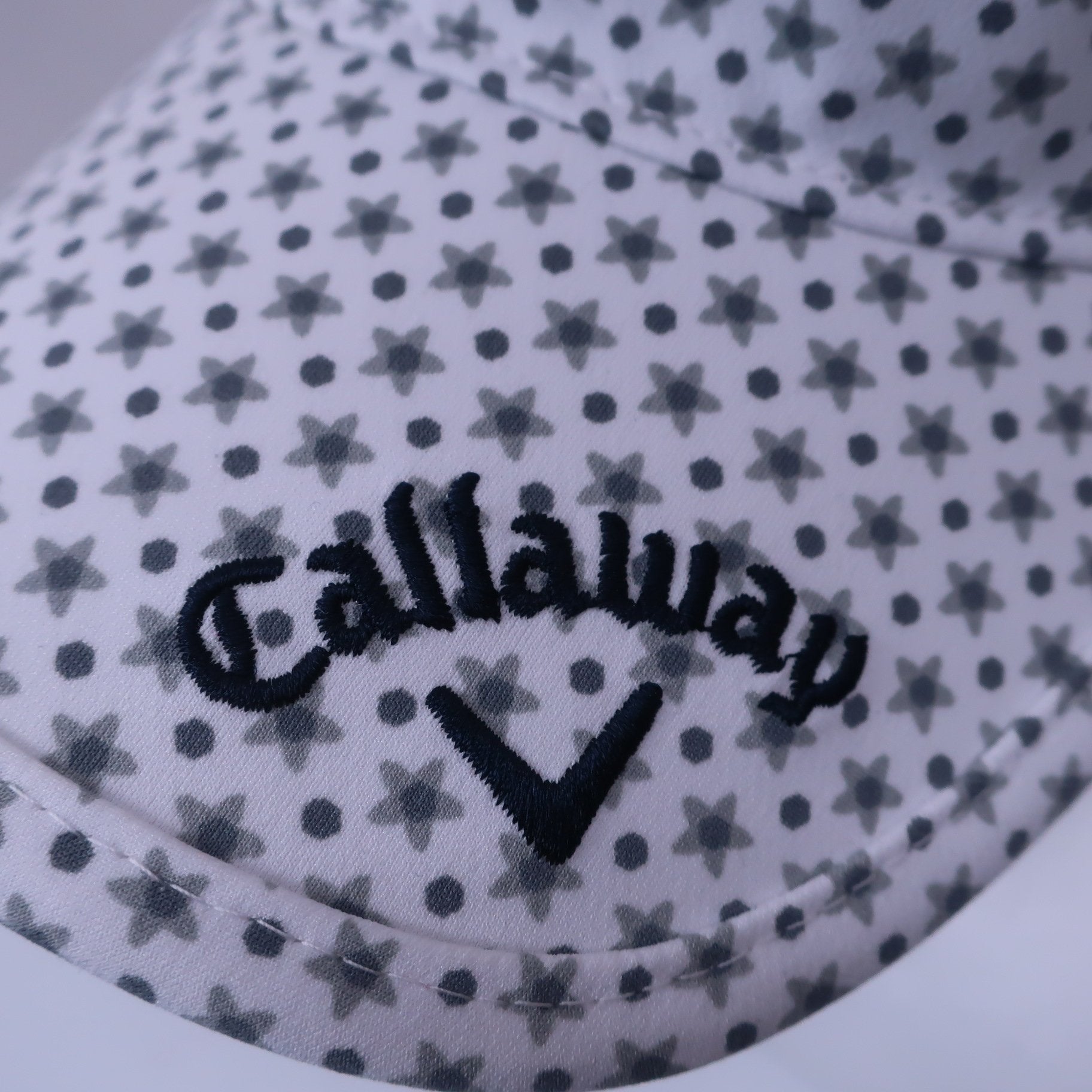 Callaway(キャロウェイ) キャップ 白グレー星柄 メンズ フリーサイズ A