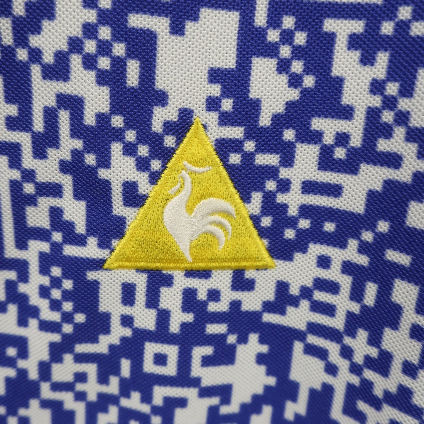 le coq sportif(ルコックスポルティフ) ポロシャツ 青白総柄 メンズ M A