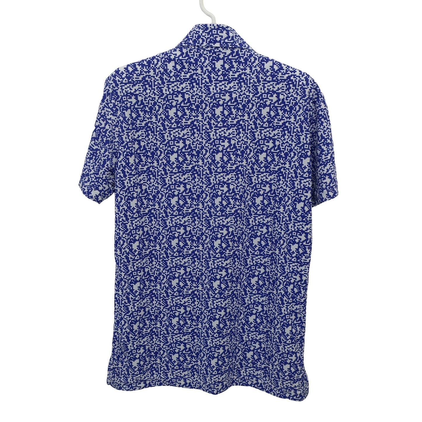 le coq sportif(ルコックスポルティフ) ポロシャツ 青白総柄 メンズ M A