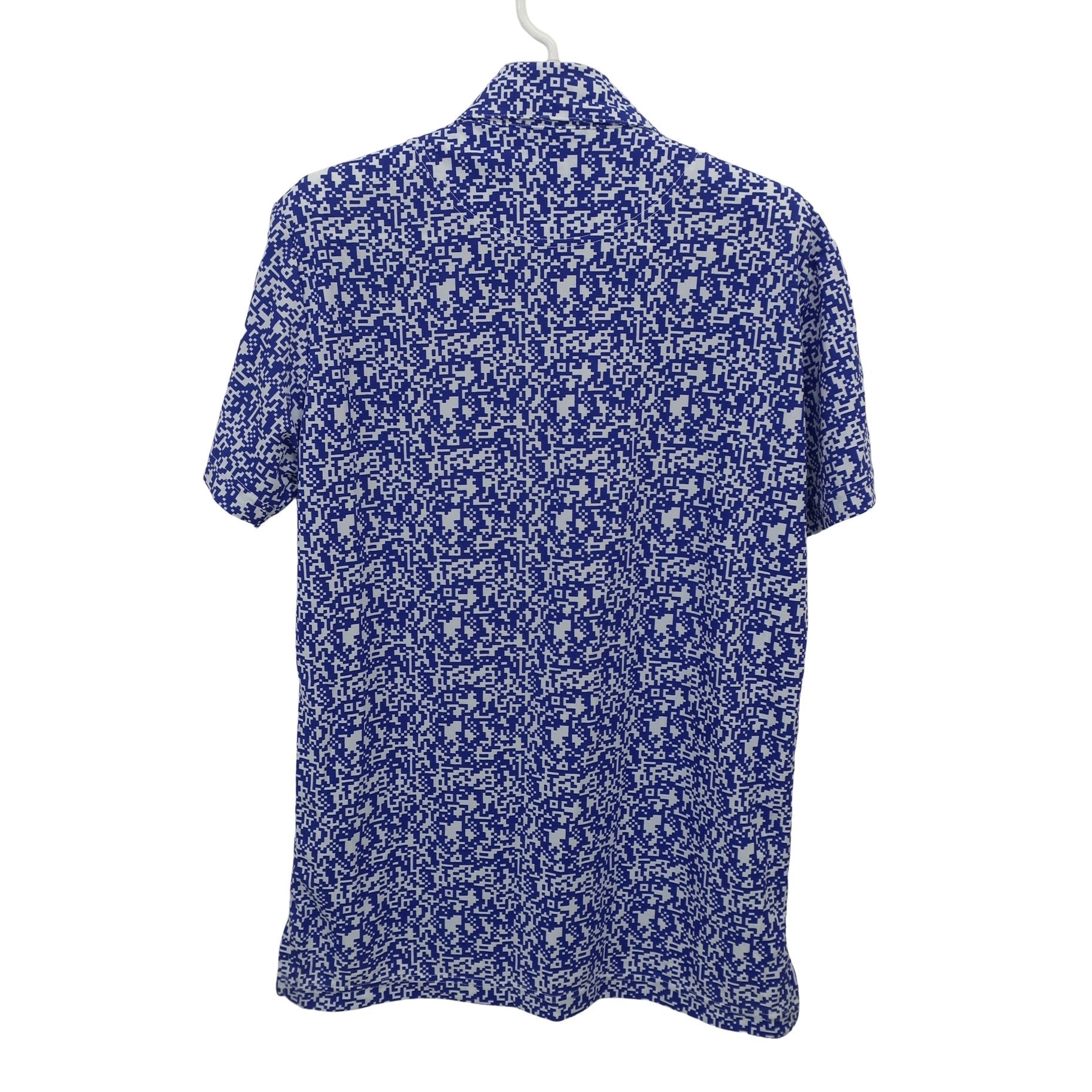 le coq sportif(ルコックスポルティフ) ポロシャツ 青白総柄 メンズ M A