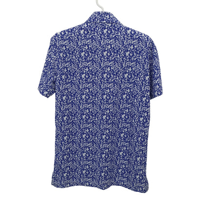 le coq sportif(ルコックスポルティフ) ポロシャツ 青白総柄 メンズ M A
