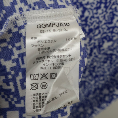 le coq sportif(ルコックスポルティフ) ポロシャツ 青白総柄 メンズ M A