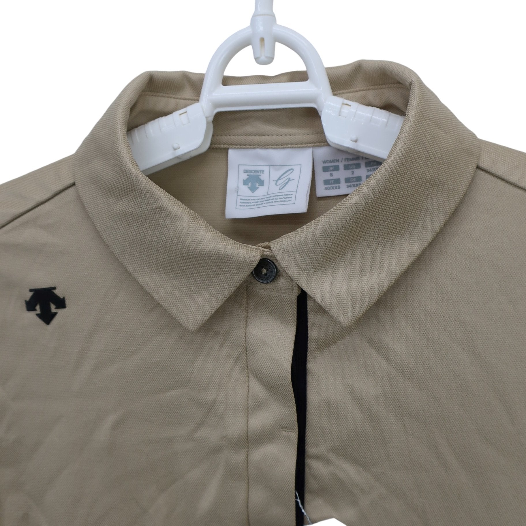 DESCENTE(デサント) ポロシャツ ベージュ レディース S A