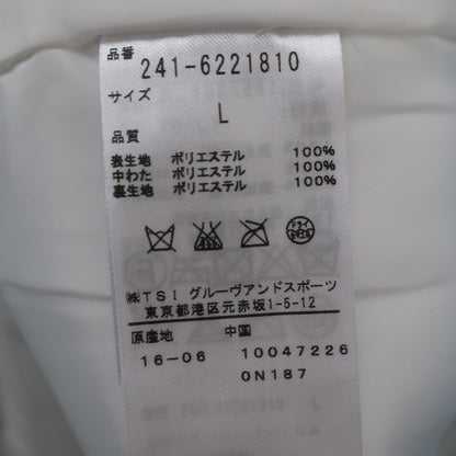 Callaway1 ナイロンパンツ 白グレー総柄 レディース L 241-6221810 A