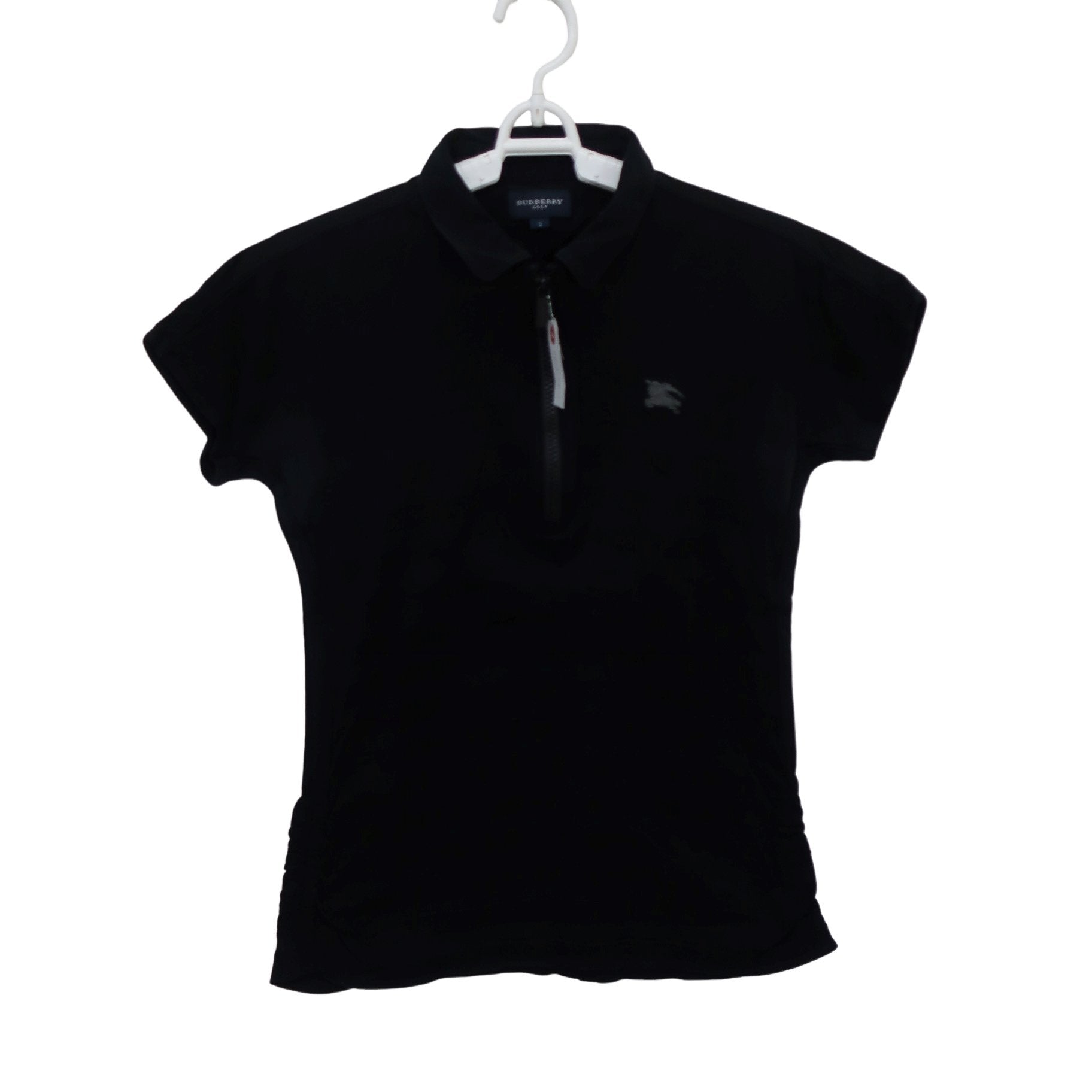 BURBERRY GOLF(バーバリーゴルフ) ハーフジップシャツ 黒 レディース 2 B