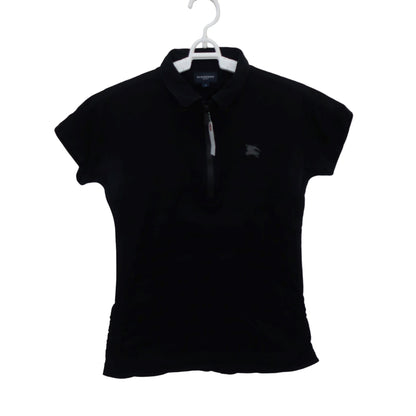 BURBERRY GOLF(バーバリーゴルフ) ハーフジップシャツ 黒 レディース 2 B