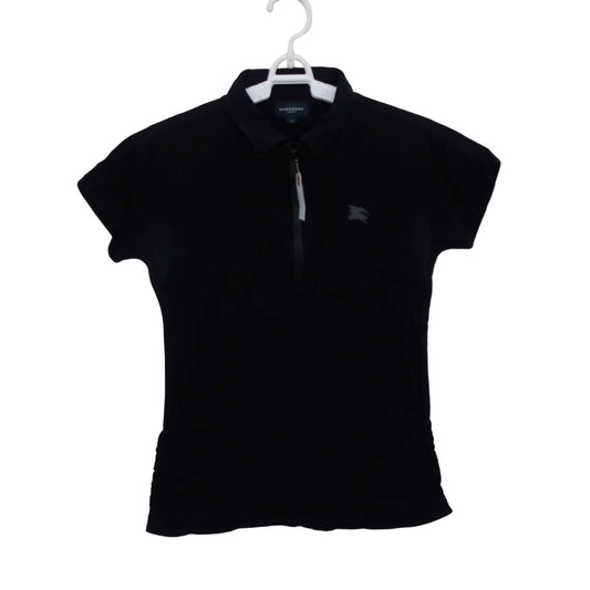 BURBERRY GOLF(バーバリーゴルフ) ハーフジップシャツ 黒 レディース 2 B
